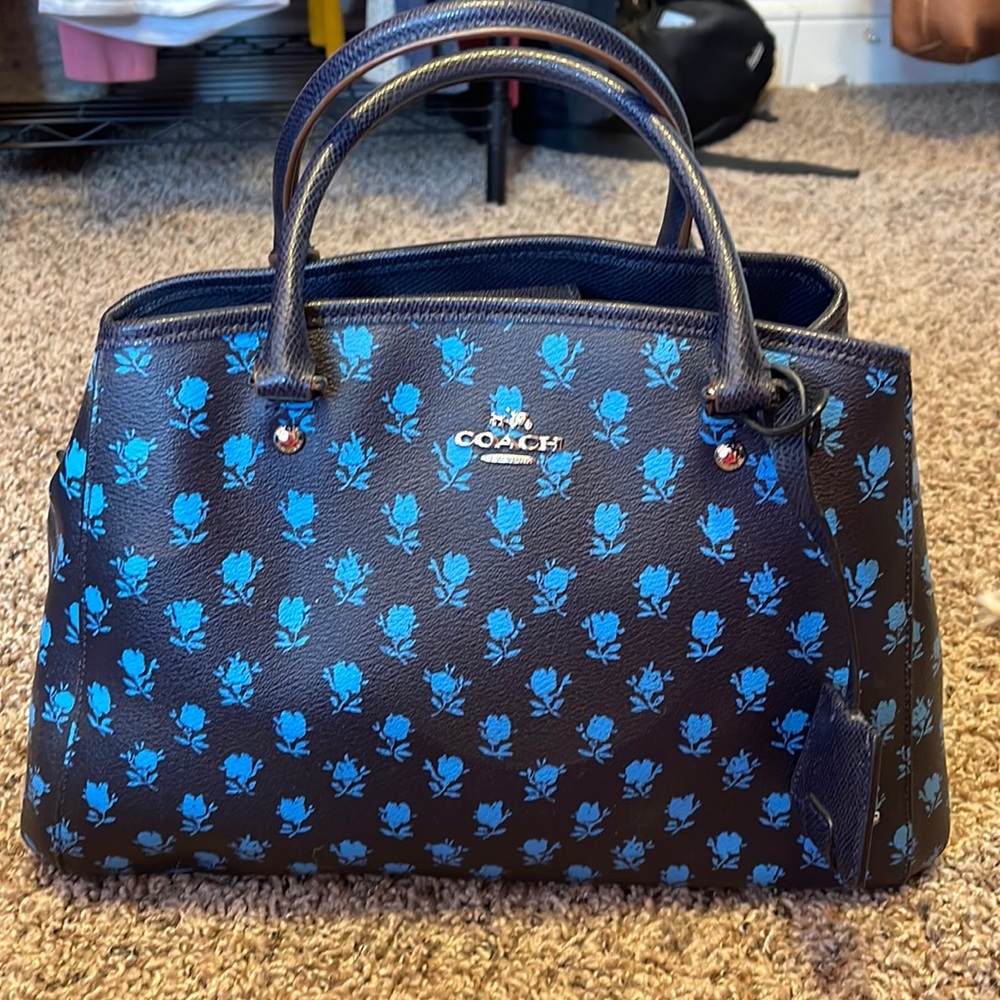 Coach Blue Poppy Handbag